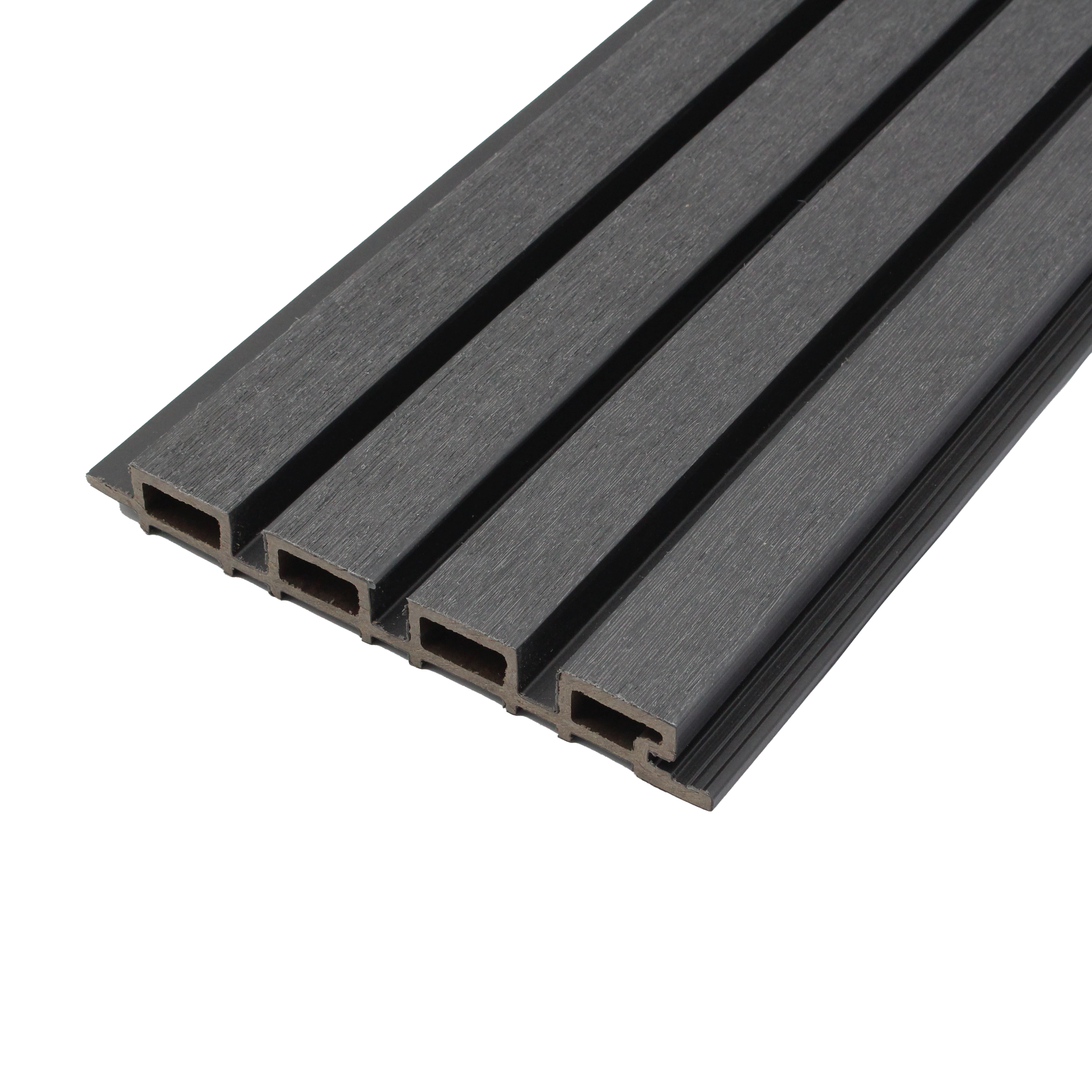 Slatted Composite Cladding | Midnight Black | 2500mm Slatted Composite Cladding | Midnight Black | 2500mm