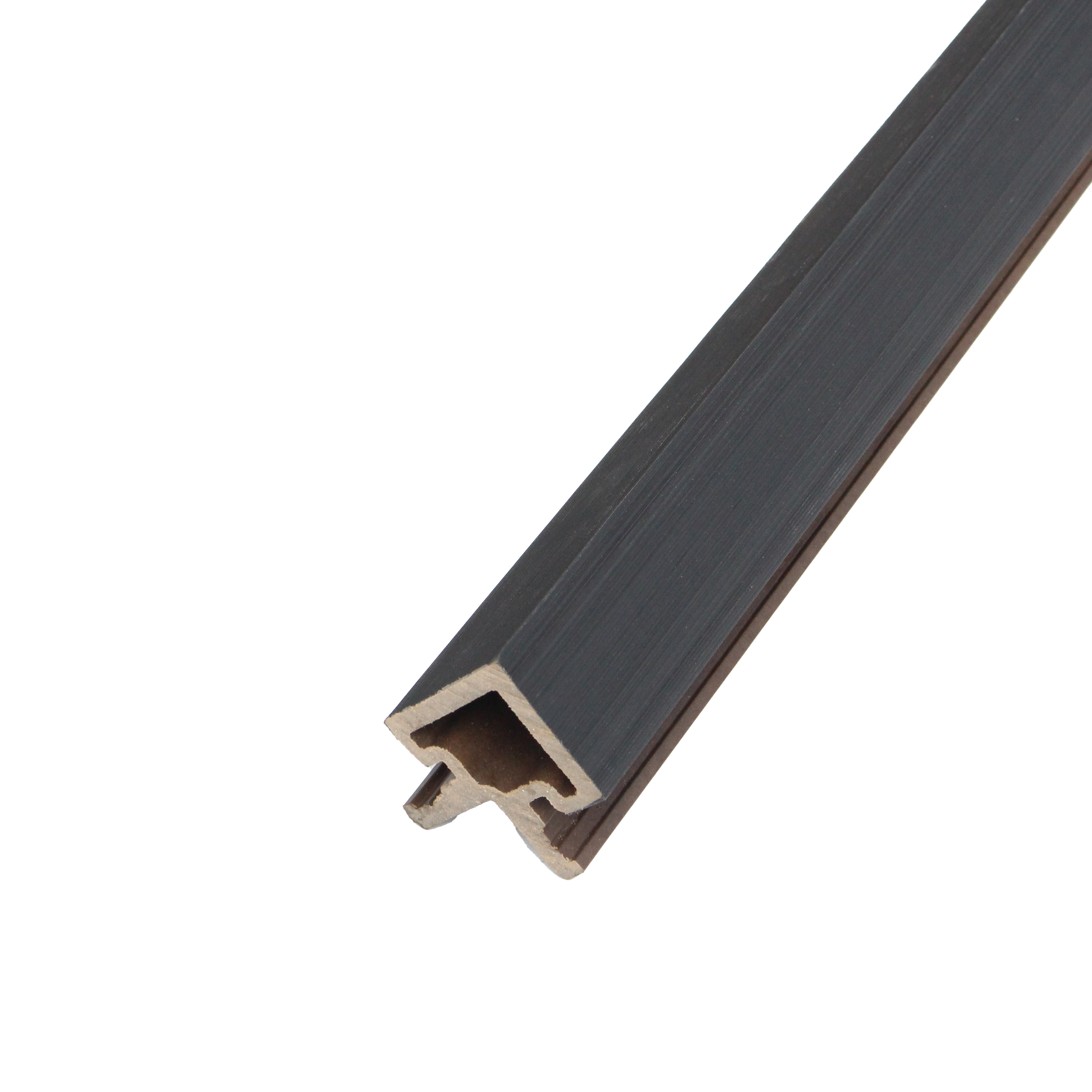 Slatted Cladding Corner Trim | Midnight Black | 2500mm Slatted Cladding Corner Trim | Midnight Black | 2500mm