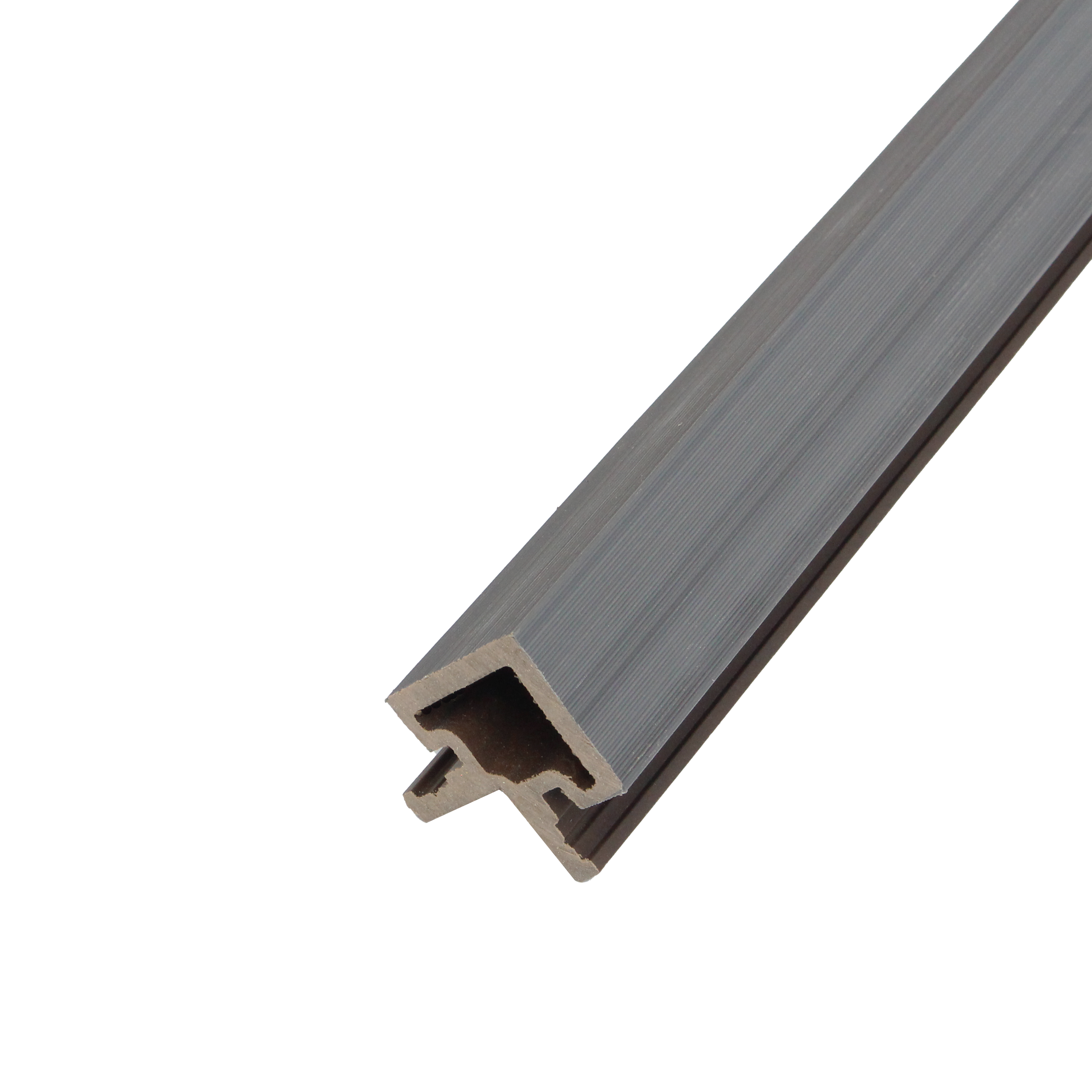 Slatted Cladding Corner Trim | Stone Grey | 2500mm Slatted Cladding Corner Trim | Stone Grey | 2500mm
