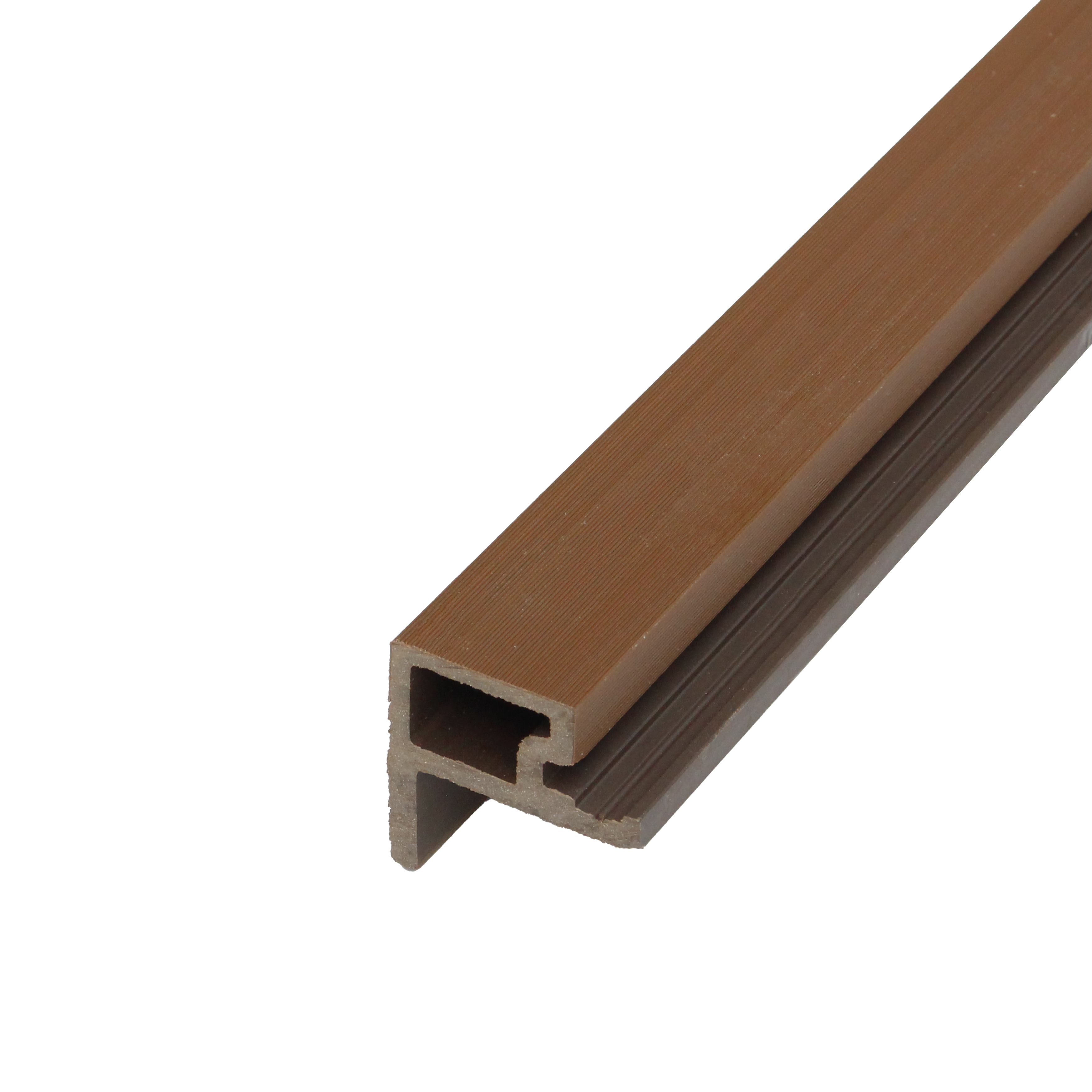 Slatted Cladding End Trim | Walnut | 2500mm Slatted Cladding End Trim | Walnut | 2500mm