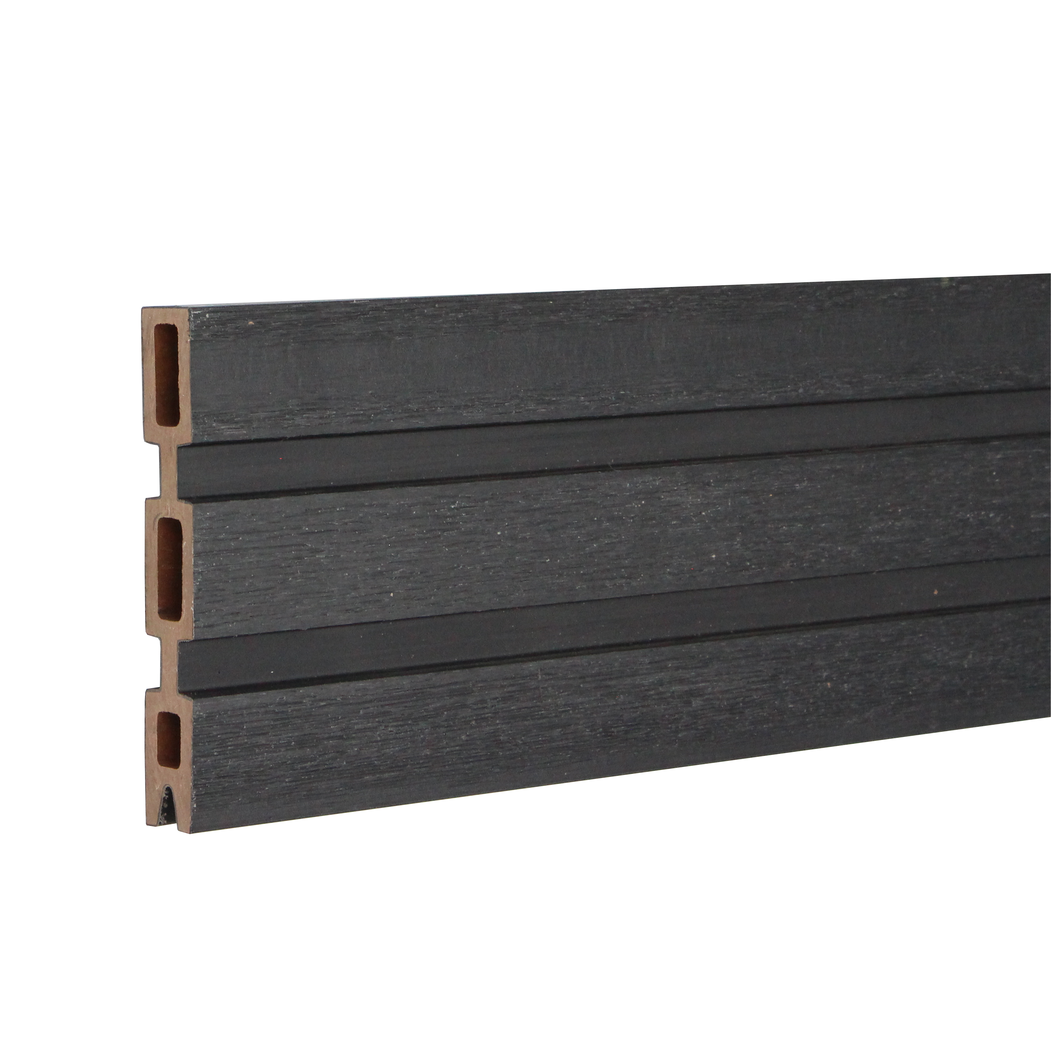 Slatted Fencing Top Board | Midnight Black | 1830mm Slatted Fencing Top Board | Midnight Black | 1830mm