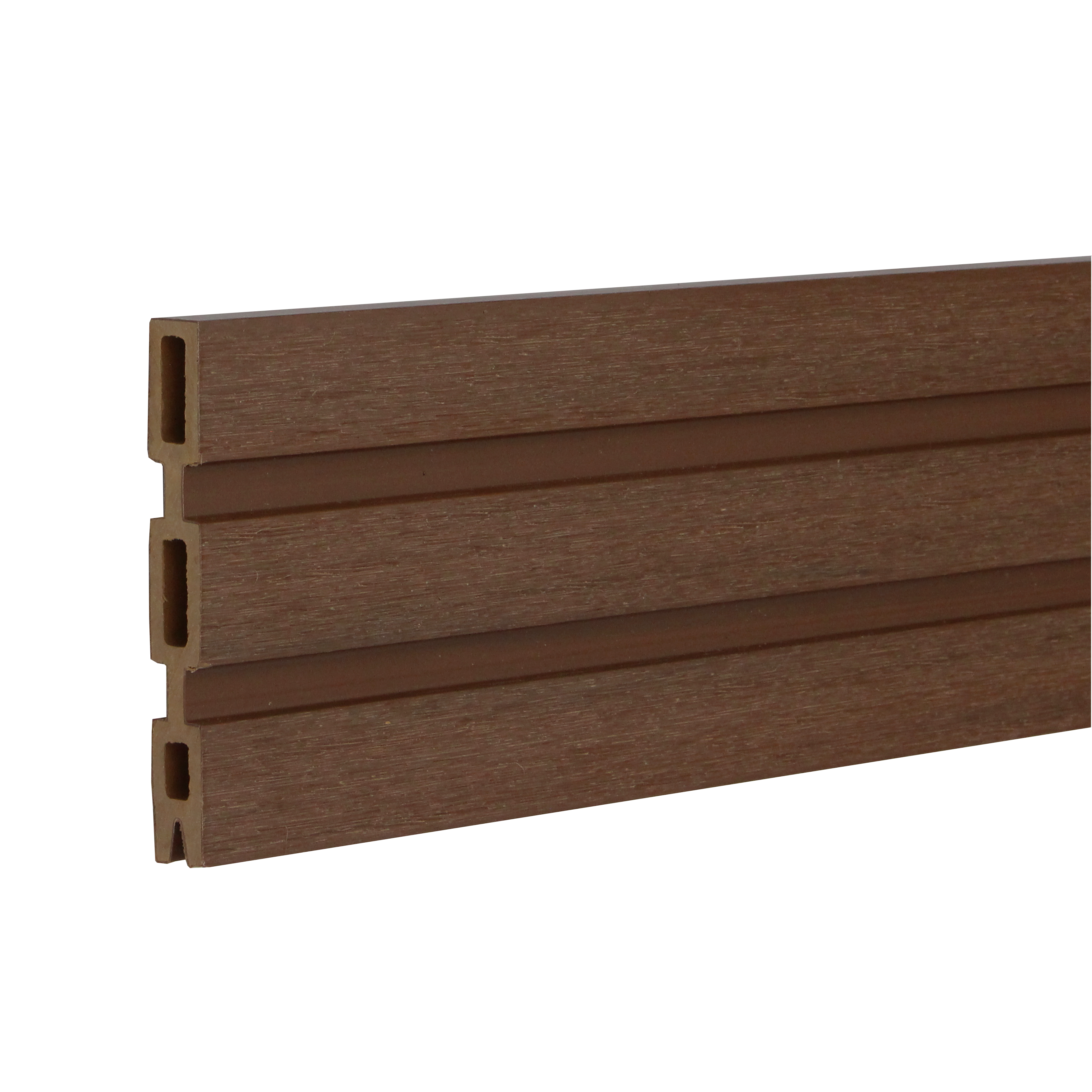 Slatted Fencing Top Board | Walnut | 1830mm Slatted Fencing Top Board | Walnut | 1830mm