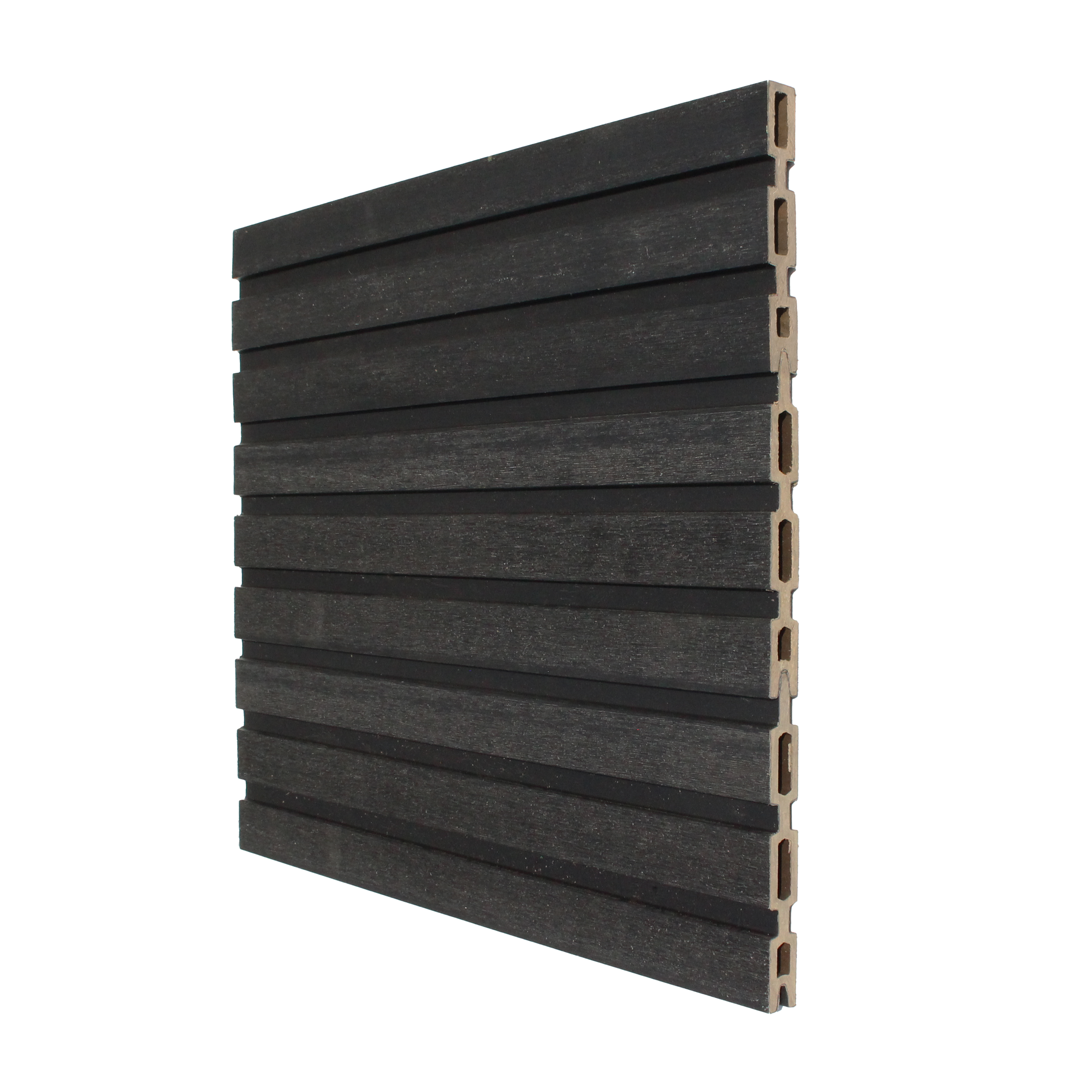 Slatted Fencing Top Board | Midnight Black | 1830mm Slatted Fencing Top Board | Midnight Black | 1830mm
