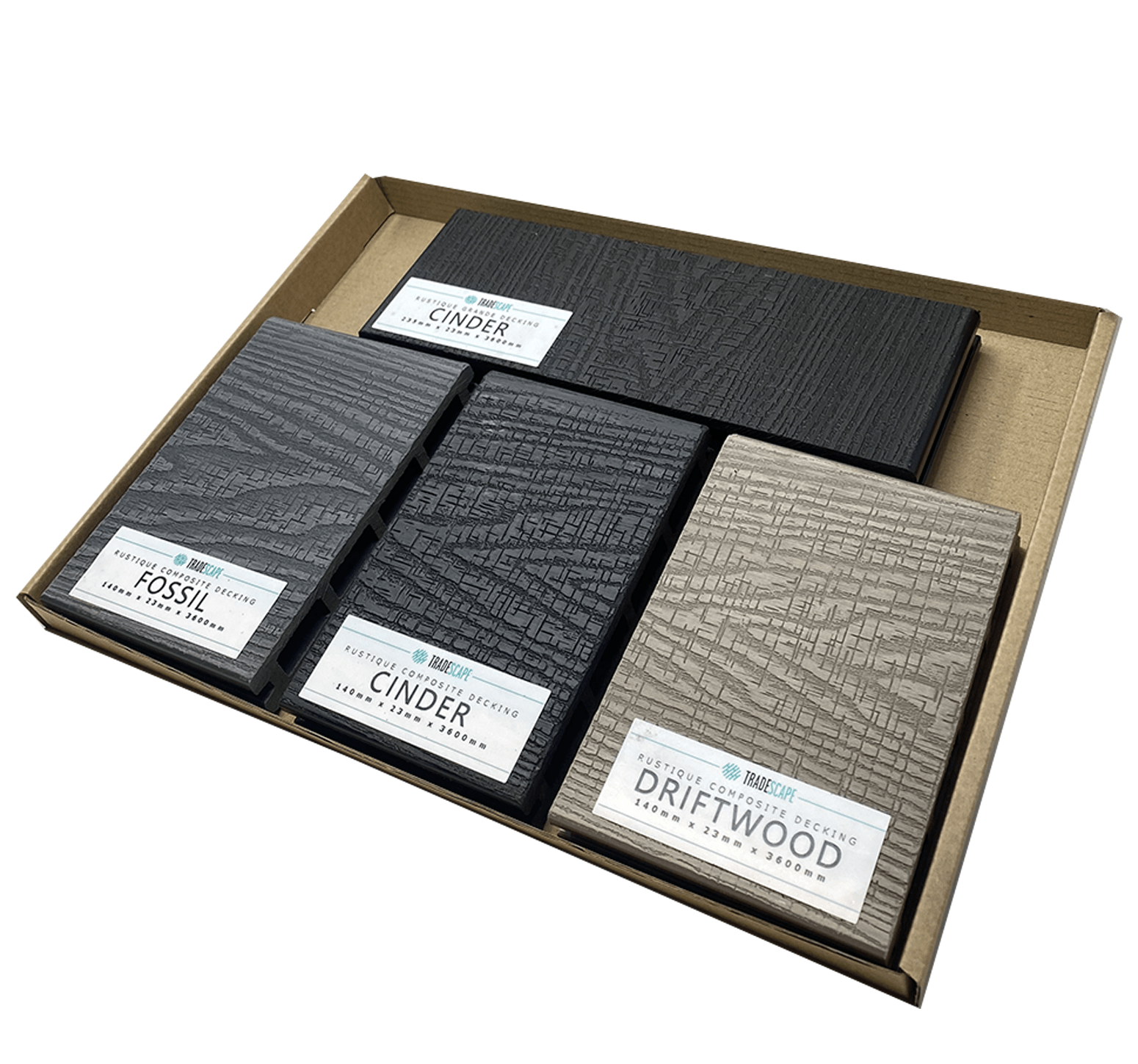 Rustique Decking Sample Box Trade Samples