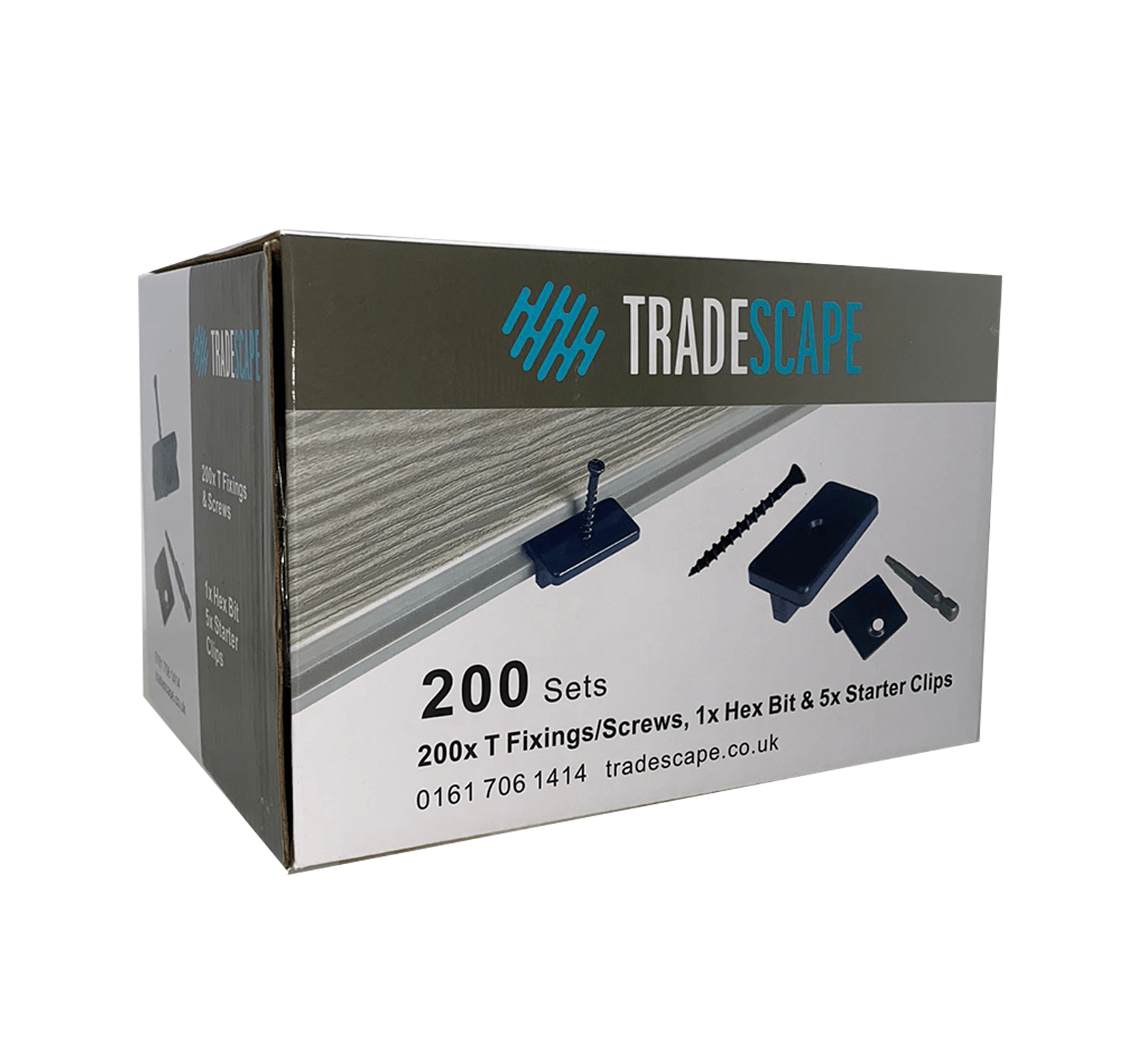 FREE | T-Fixing Pack | Charcoal | 200 Pack FREE | T-Fixing Pack | Charcoal | 200 Pack